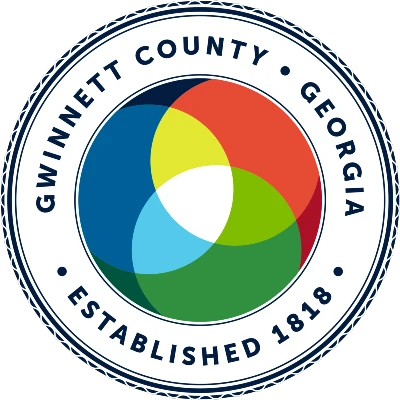 Gwinnett County with three coloured circles overlapping each other
